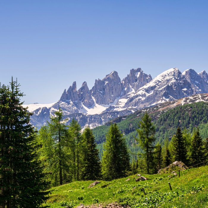 Alpine,Landscape,Walking,From,Passo,San,Pellegrino,To,Fuciade,Refuge